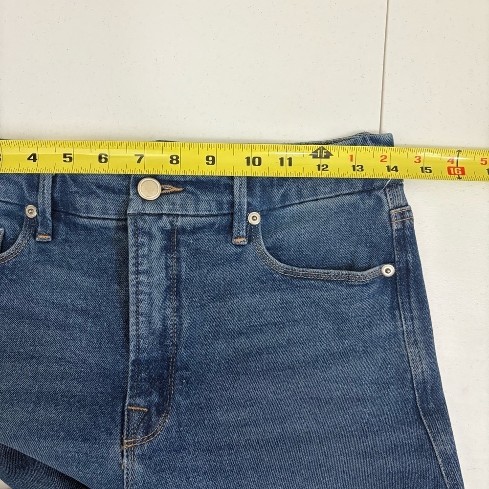 Good American Womens Straight Curve Distressed Jeans size 6/28 - Picture 5 of 10